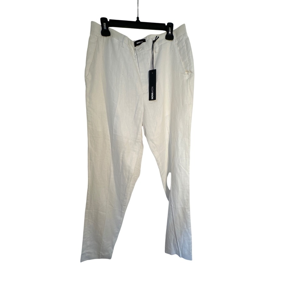 Nova Men Linen Blend Dress Pants - Lightweight, Casual, Summer - Size 34